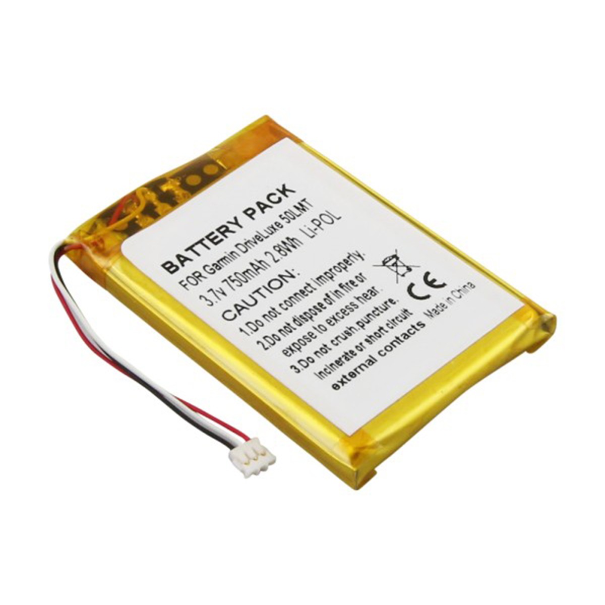 Batterie Garmin DriveLuxe 50 compatible accumulateur Li-Ion 750 mAh Avizar