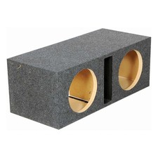 DUAL 10" PORTED HEAVY-DUTY " MDF SUBWOOFER ENCLOSURE WOOFER BOX w/ 1" MDF FACE