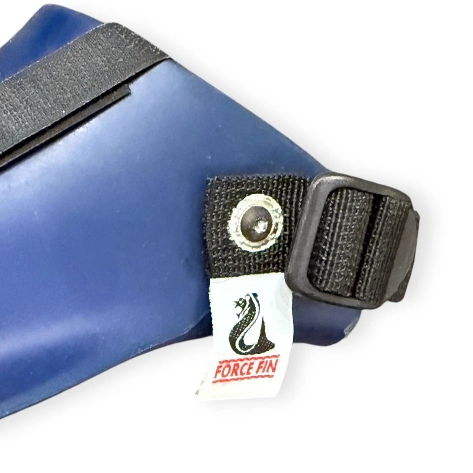 Aletas de buceo Force Fin Pro tacón abierto correa ajustable AZUL - talla M/L Foto 4 de 4