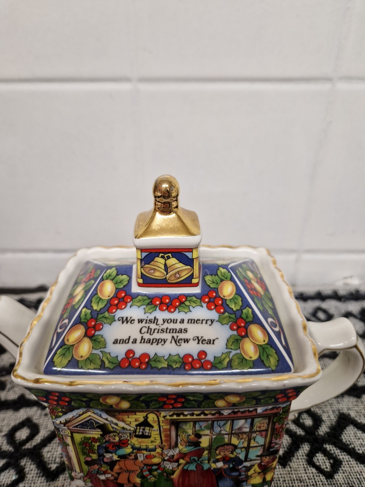 Vintage James Sadler Pavilion A Christmas Carol Teapot Dated Rare eBay