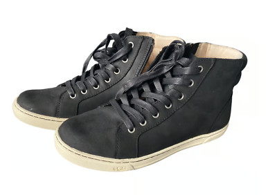 UGG Gradie Black Leather High-Top Trainers - New, Never Worn! EU39