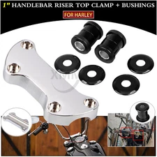 1" Handlebar Riser Clamp Bushings Kit For Harley Softail Dyna Sportster XLH883