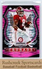 2020 Prizm Draft Picks #60 Josh Jacobs Crusade Prizm Pink Pulsar