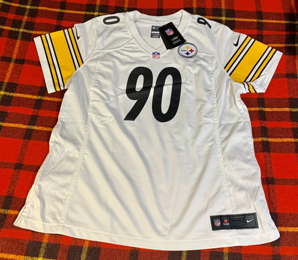 WOMENS NIKE PITTSBURGH STEELERS NFL FOOTBALL TJ WATT JERSEY SZ 2XL NEW C2