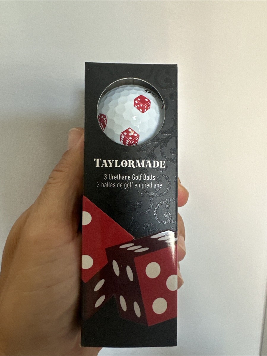 Taylormade TP5x Dice Pix one sleeve 3 golf balls Vegas