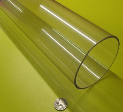 Kmac Polycarbonate Clear Tube / Tubing 4.00'' x 3.75'' (4.0'' x 3 3/4'')