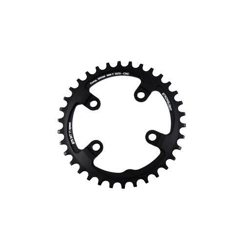 Plateau VTT 34 dents Stronglight mono anti-déraillement en aluminium 7075 entraxe 76 noir