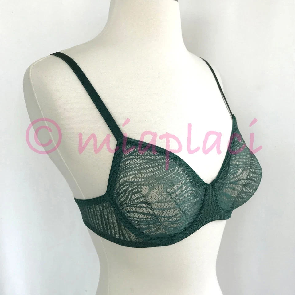 Sujetador con aros Studio La Perla Daphne #906131 verde 34B nuevo con etiquetas Foto 2 de 4