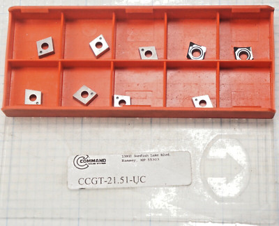 COMMAND INSERTS CCGT-21.51-UC  9 INSERTS