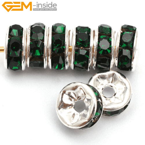 Rondelle Czech Crystal Rhinestone Spacer Loose Beads 100 Pcs For Jewelry Making - Picture 32 of 38