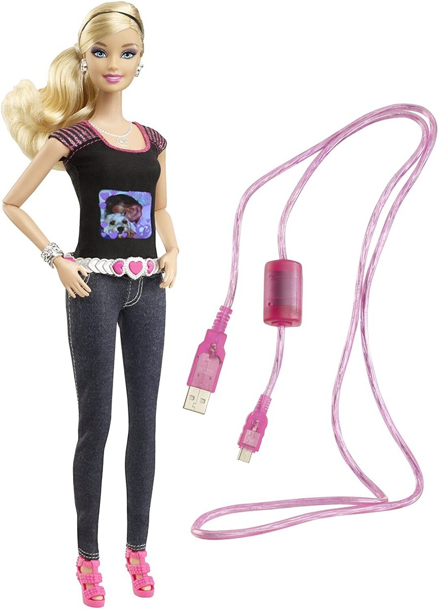 RARE Barbie Doll Photo Fashion NRFB - Doll With Built In