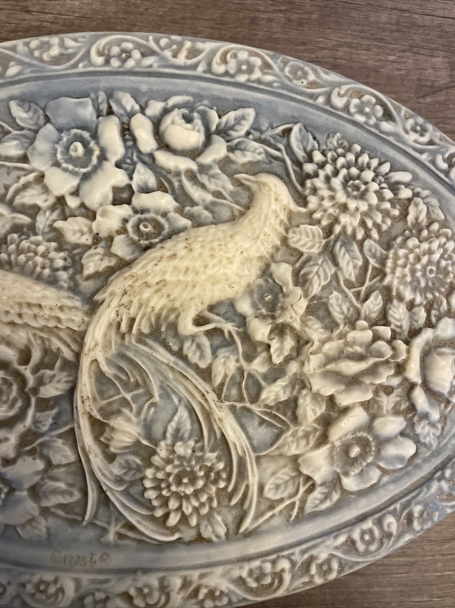 Large Genuine Incolay Stone Jewerly Box Pheasants | eBay