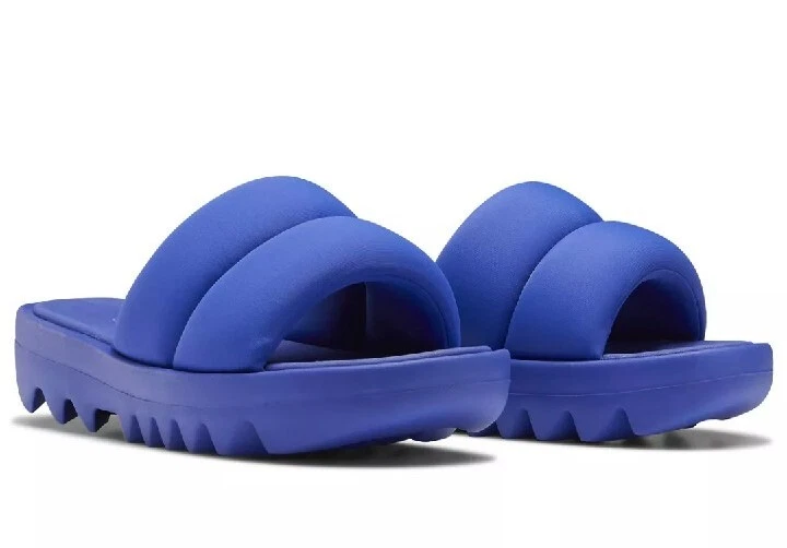 Sandali Reebok Cardi B Puffy Slides nuovi con scatola viola Ultima taglia 7 RARI!