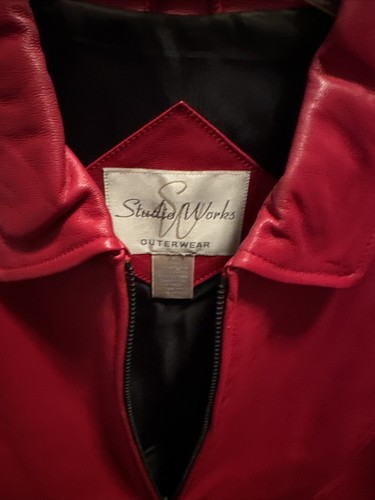 women’s Red Glove leather jacket Size Small