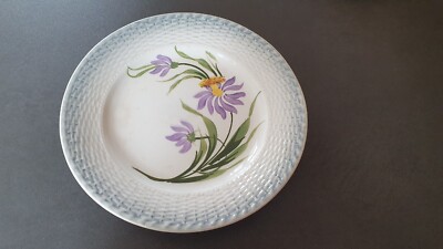 Assiette Décorative Ancienne St Amand – Faïence Multicolore, état D'occasion