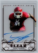 Tajae Sharpe 2016 Leaf Trinity Clear Autographs BRONZE CA-TS1 Football Card AUTO