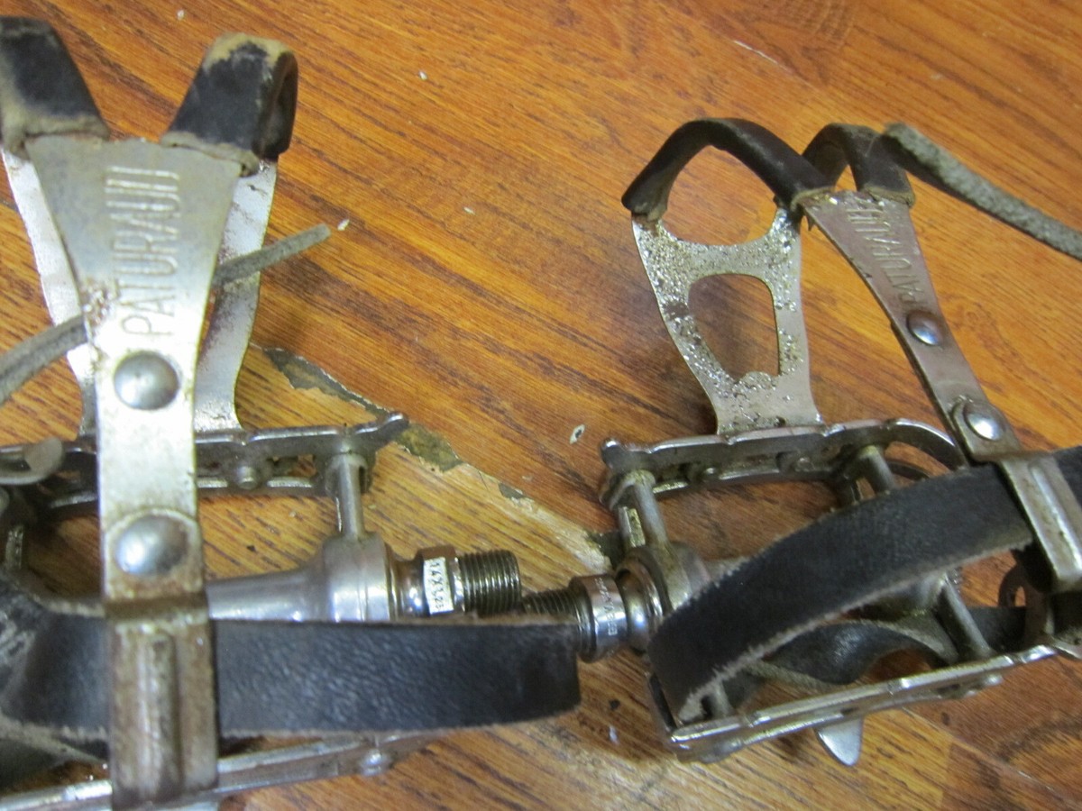 Sangles (cales-pieds) Campagnolo C-Record Vintage - Croix D'aune, Blanc - New Old Stock (NOS)