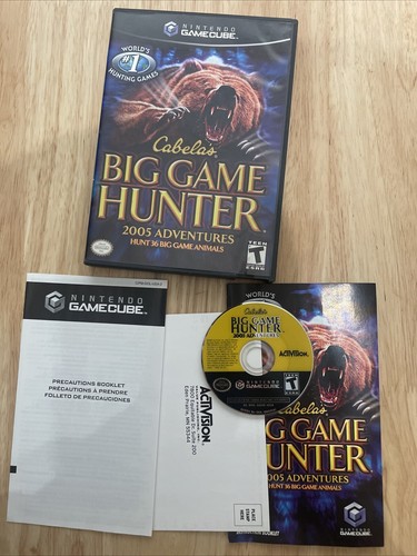 Cabela's Big Game Hunter 2005 (Nintendo GameCube, 2004) CIB W/ Reg Card Manual