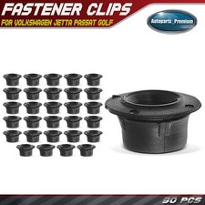 30pcs 9mm Nylon Moulding Insert Clips Fasteners For Volkswagen Jetta Passat Golf