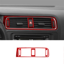 Cubierta de embellecedor de consola de ventilación de aire central para Volkswagen Jetta 2011-2014 fibra de carbono