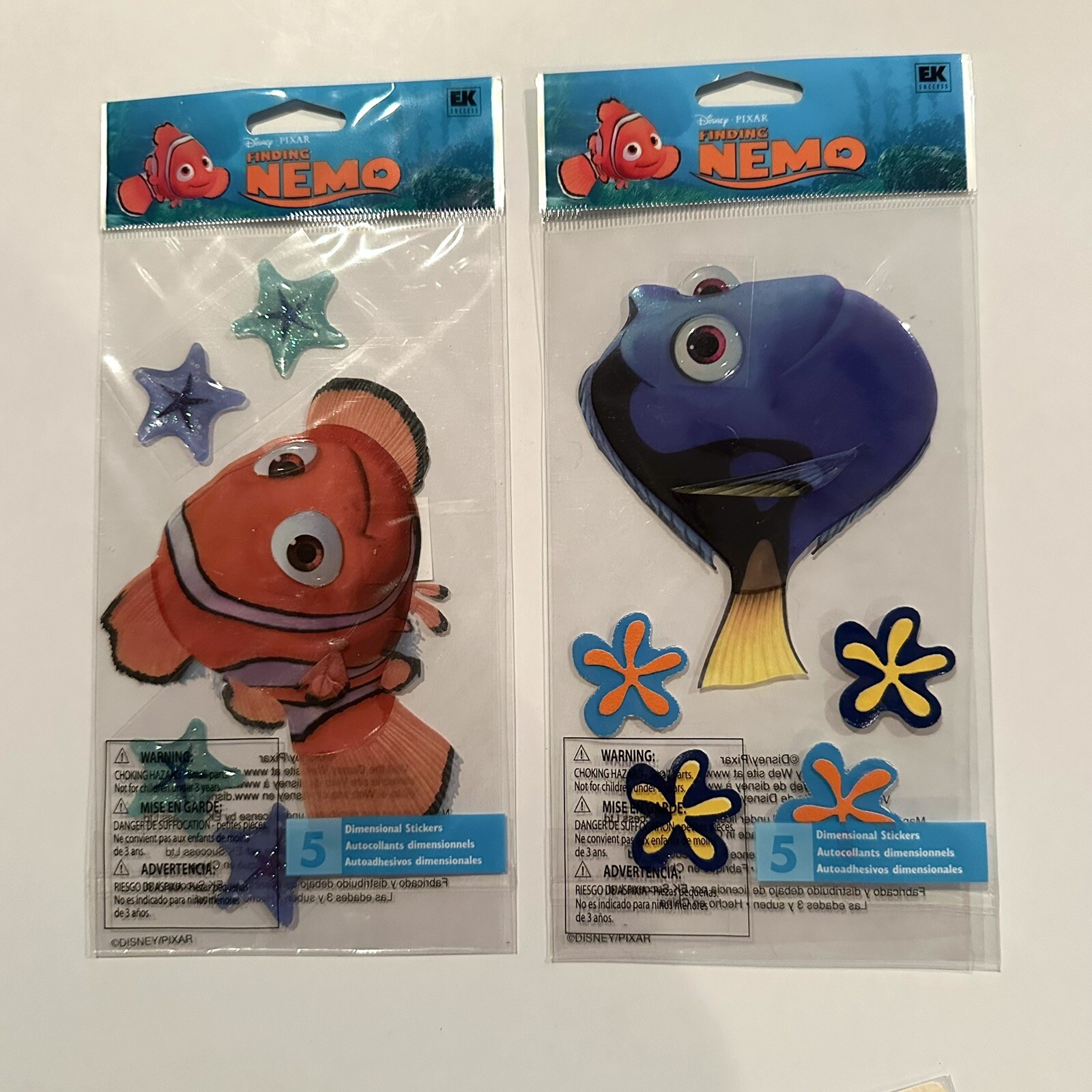 Lot Of 2 Jolee’s Boutique Dimensional Sticker Packs - Disney Finding Nemo