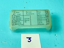 Datsun B110 1200 Fuse Box Cover # 3 with Some Defects Genuine NOS