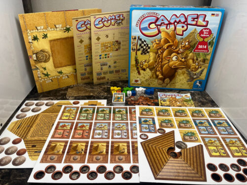 Camel Up Stefen Bogen Strategy Board Game Pegasus Spiele 2014 UNPLAYED - Picture 1 of 10