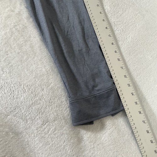 Camicia Vince Camuto Pima cotone con bottoni XL grigia manica lunga tessuto morbido casual - Foto 6 di 10