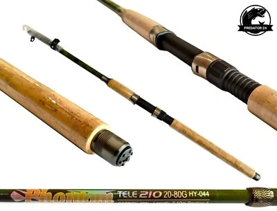 Miracle Fish Tele Spin 20-80g Teleskoprute Spinnrute Allroundrute Raubfischangel