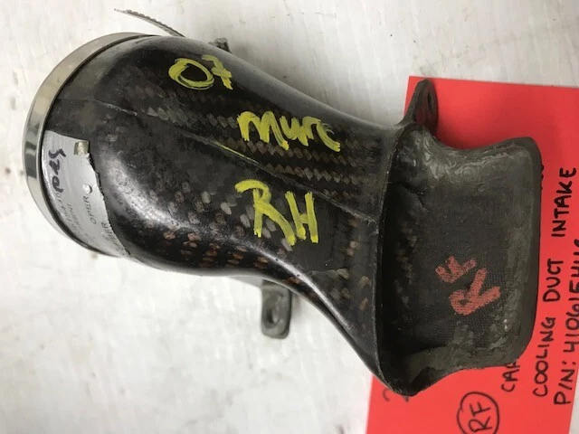 05-10 LAMBORGHINI MURCIELAGO LP640 OEM RIGHT FRONT CARBON BRAKE DUCT 410615448 - Image 2 of 4