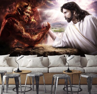 3D Good Versus Evil G3108 Wallpaper Wall Murals Removable Self-adhesive Honey