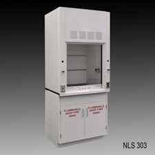 Fisher American 3' Laboratory Fume Hood w/ Flammable Storage / E2-412
