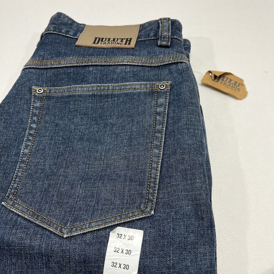 Duluth Trading Jeans Flex Ballroom Jeans Men's 32x30 Work Wear Fleece