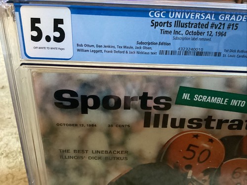 Sports Illustrated 1964 Dick Butkus CGC 5.5 4th Of 4 Graded New Slab - Picture 2 of 2