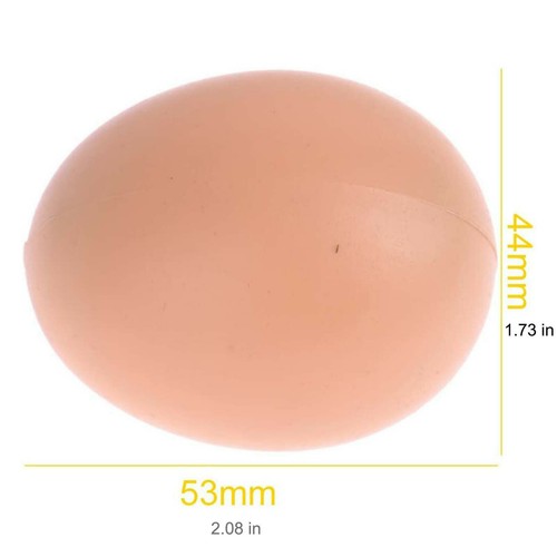 6-24x Plastic Fake Chicken Eggs Poultry Layer Coop Hatching Simulation Dummy Egg - Picture 2 of 13