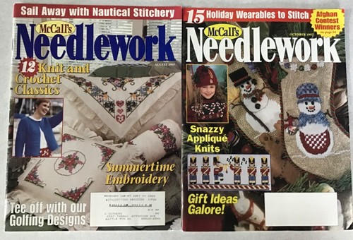 24 McCALLS NEEDLEWORK & CRAFTS Magazines 1967-1997 Christmas Knit & Crochet - Picture 17 of 20
