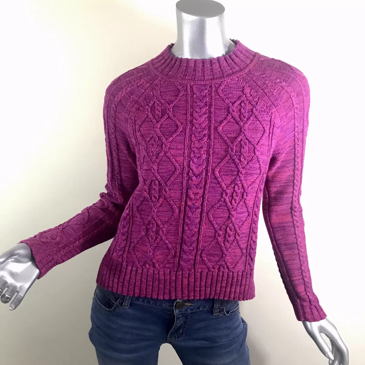 Pink and store purple sweater
