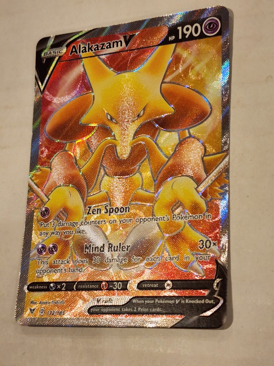Alakazam V 172/185 Vivid Voltage Ultra Rare Full Art Pokemon