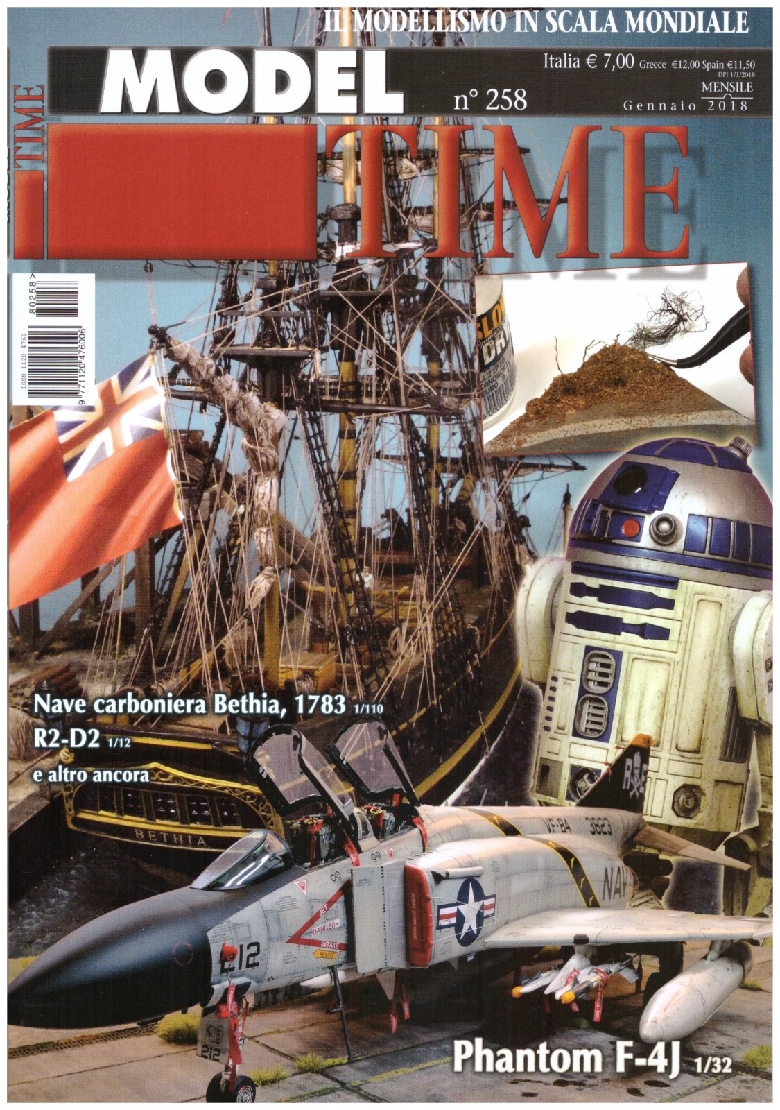 MODEL TIME N° 258 - RIVISTA MENSILE DI MODELLISMO - GENNAIO 2018