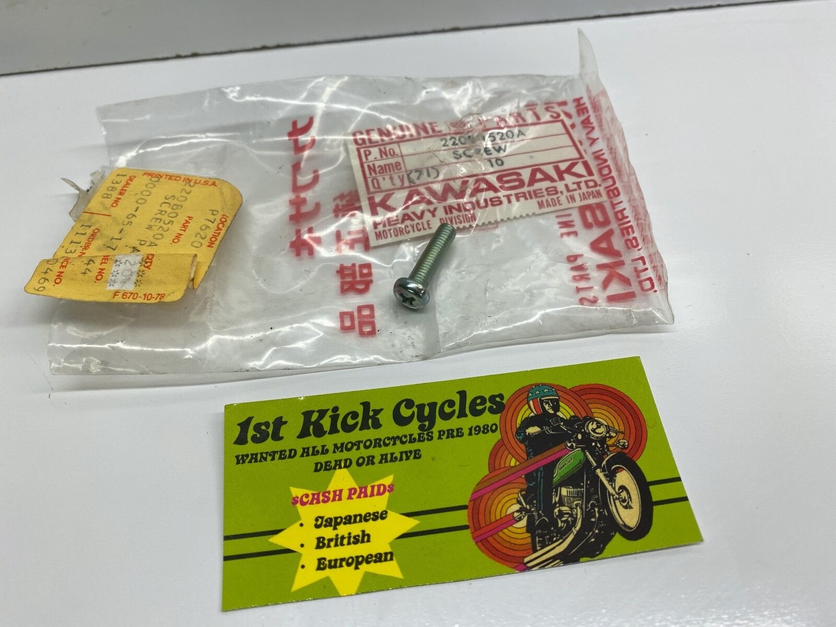 NOS Kawasaki OEM Pan Head Screw 5 X 20 1971-1972 MT1 KV75