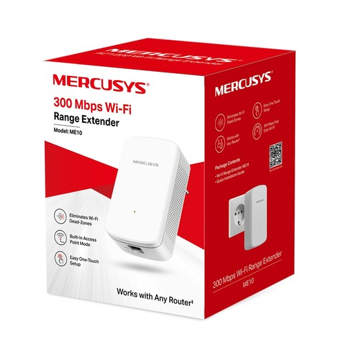 Mercusys ME10 Wi-Fi Range Extender WLAN Repeater Access Point 300 Mbit/s v1.0 - Bild 5 von 5