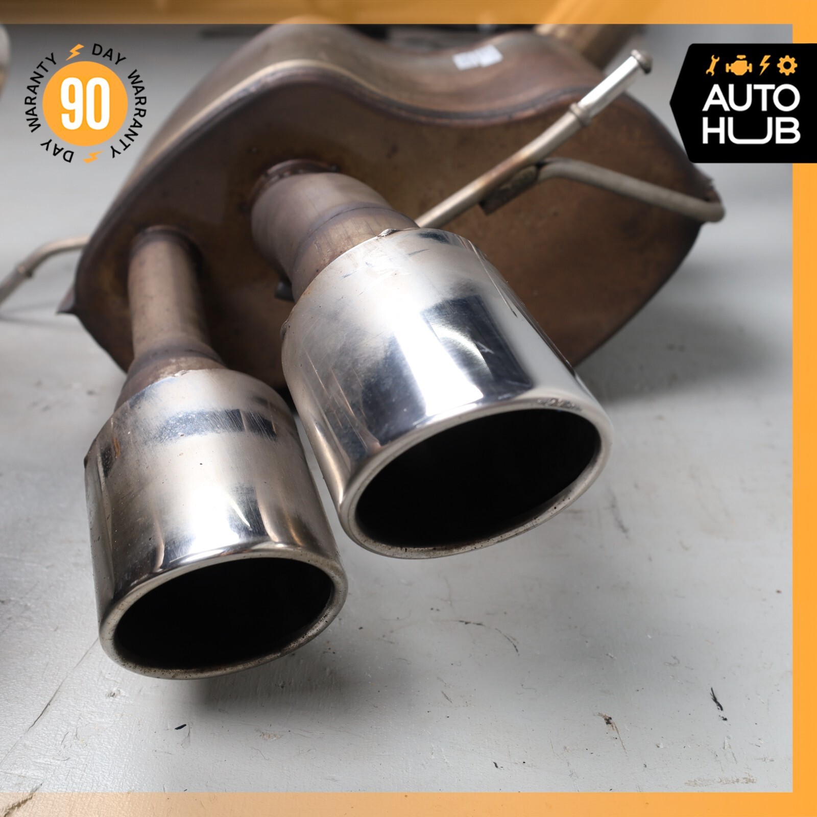 Maserati Quattroporte M139 Exhaust Mufflers Dual Tips Left & Right Side Set 74k