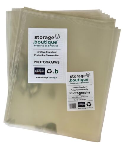 PHOTOGRAPH Protection SLEEVES, ARCHIVE STANDARD, Acid Free, Many Sizes Post FREE - Picture 177 of 265
