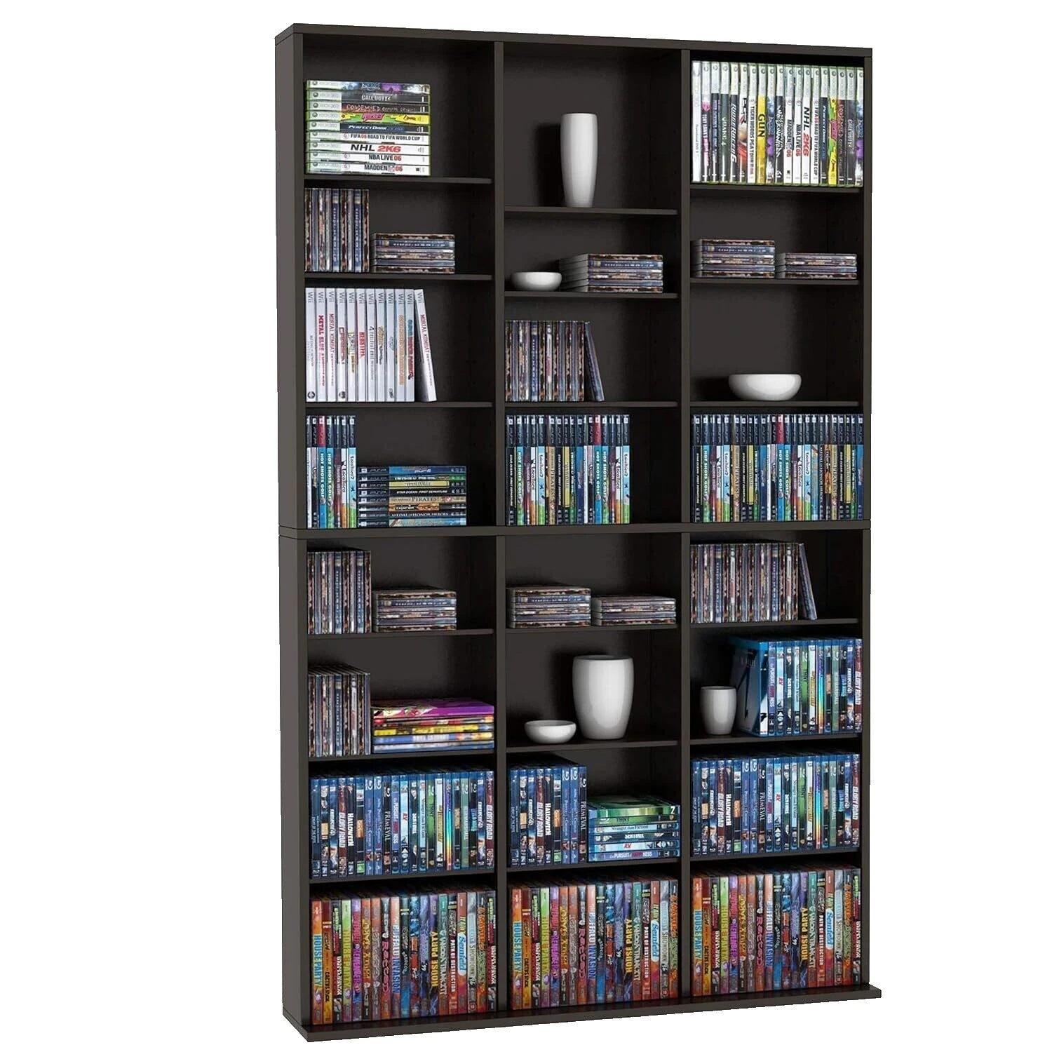 Estantes para CD y video juegos de video