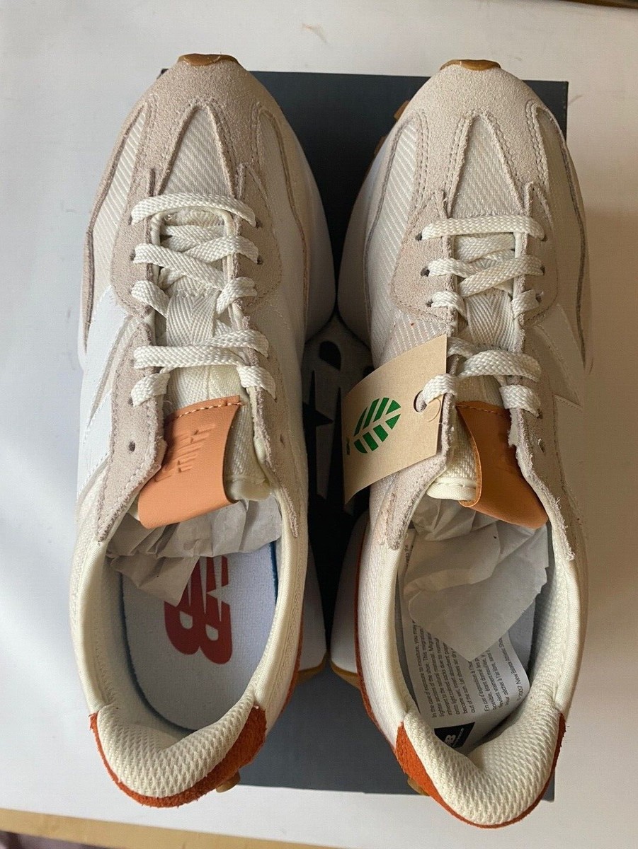 靴 New Balance WS327RA New Balance 327 Casual Women's WS327RA White Cream Brown