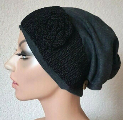 Chemo Mütze Beanie Damenmütze Softcap Turbanmütze Chemomütze Band Design Luba