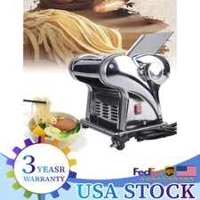 Electric Dough Roller Sheeter Noodle Pasta Maker Machine Stainless Commercial US