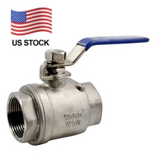 Ball Valve 1-1/4" 1.25 inch NPT Female Thread Full Port Stainless Steel SS 316