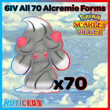 ✨ 6IV ALCREMIE - ALL 70 FORMS ✨ Pokemon SCARLET and VIOLET Pick Shiny or Normal