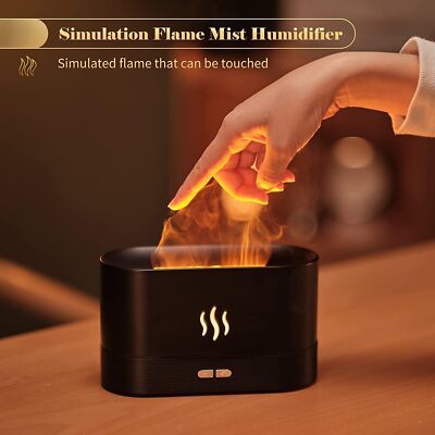 Flame Air Diffuser Humidifier,Upgraded Scent Diffuser For Essential Oils,Ultraso